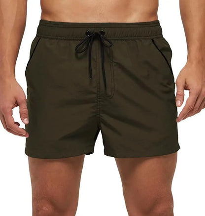 Men's Swim Shorts With Adjustable Elastic Waist