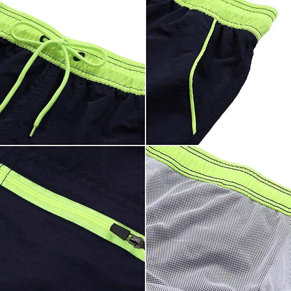 Men's Swim Shorts With Adjustable Elastic Waist