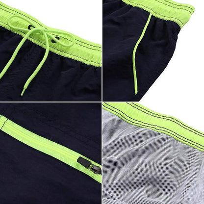Men's Swim Shorts With Adjustable Elastic Waist
