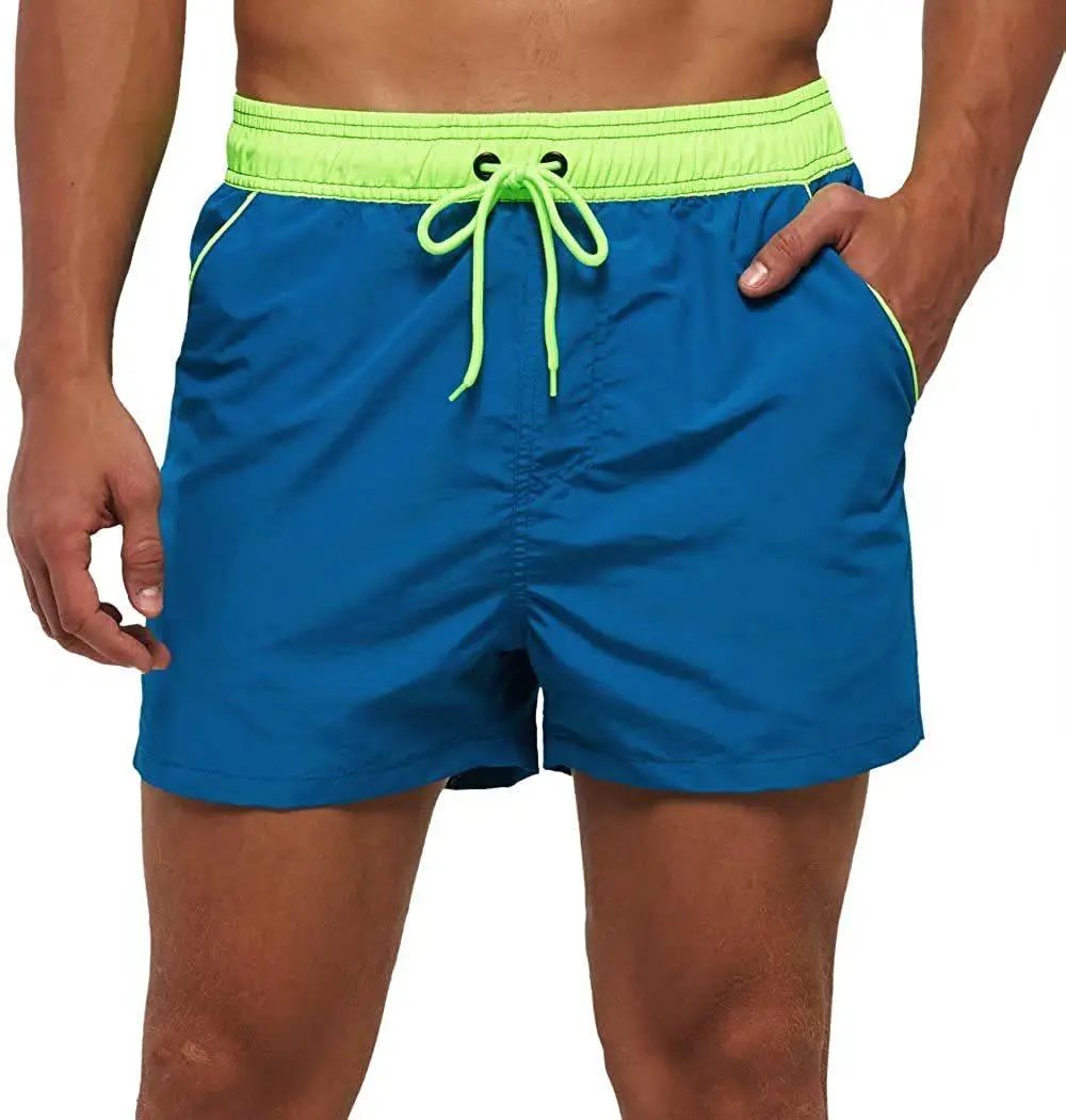 Men's Swim Shorts With Adjustable Elastic Waist