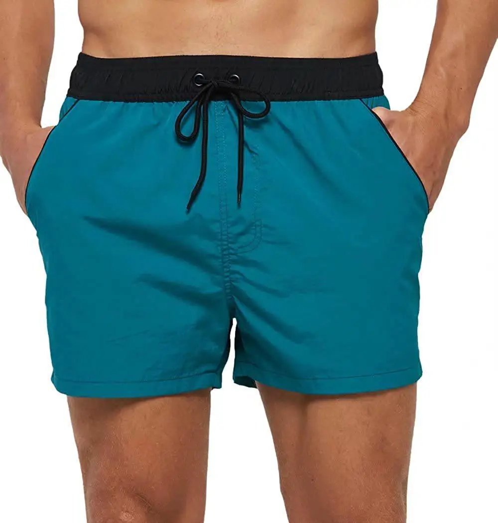 Men's Swim Shorts With Adjustable Elastic Waist