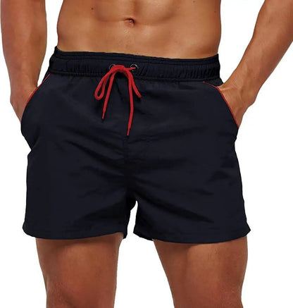 Men's Swim Shorts With Adjustable Elastic Waist