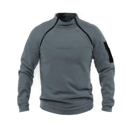 Stevvex men's gray fleece jacket, lightweight windproof outdoor tactical coat on Tampa Home & Garden Store
