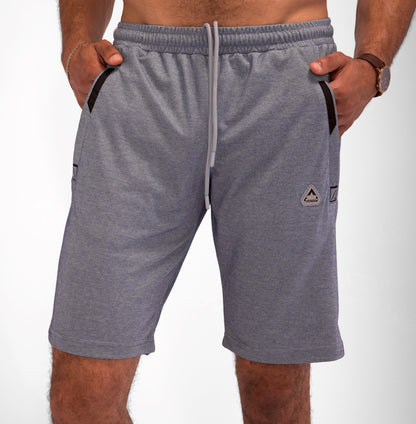 Urban Stride shorts SCR Sportswear gray with drawstring and black trim pockets 11in inseam on Tampa Home & Garden Store