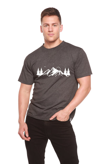 Men's bamboo viscose/organic cotton short sleeve tee with Mauna Kea print by Spun Bamboo on Tampa Home & Garden Store