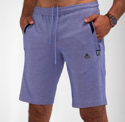 Urban Stride All-Day Wear Shorts 11-inch inseam lavender drawstring waist navy pocket trim SCR on Tampa Home & Garden Store