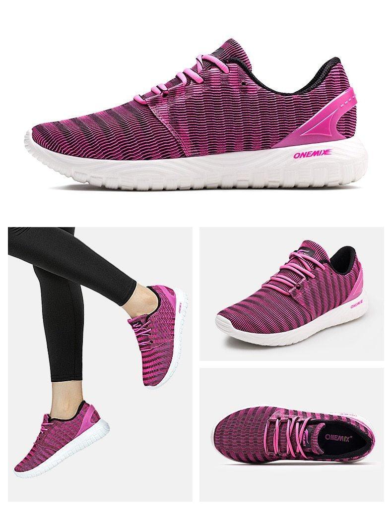 Stevvex mens lightweight running sneakers pink knit with white outsole breathable water shoes on Tampa Home & Garden Store