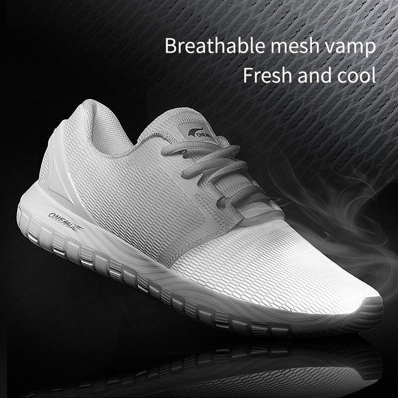 Stevvex mens breathable mesh running sneakers white outdoors water activities athletic shoes on Tampa Home & Garden Store