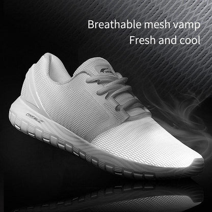 Stevvex mens breathable mesh running sneakers white outdoors water activities athletic shoes on Tampa Home & Garden Store