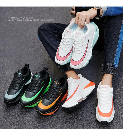 Stevvex men's running sneakers six colorways with breathable air cushion lightweight trainer on Tampa Home & Garden Store