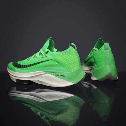 Stevvex men's running sneakers neon green breathable mesh with air cushion sole on Tampa Home & Garden Store
