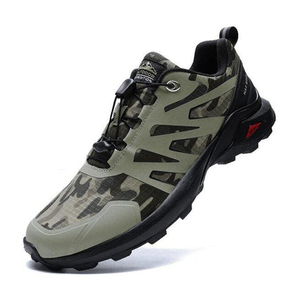 Stevvex men's hiking shoe camouflage olive breathable waterproof athletic footwear on Tampa Home & Garden Store