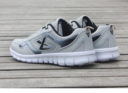 Mens sport running sneakers Stevvex breathable gray mesh athletic shoes lightweight pair on Tampa Home & Garden Store