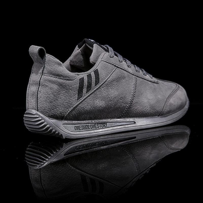 Stevvex men's sneakers grey lightweight casual sport shoes non-slip sole on Tampa Home & Garden Store