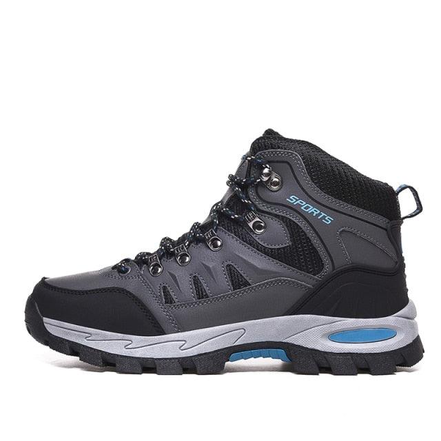 Mens Winter Snow Boots Stevvex waterproof leather ankle boot with non-slip sole and lining on Tampa Home & Garden Store
