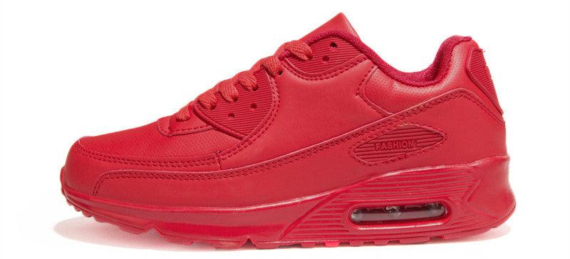 Stevvex luxury red mesh sneakers, lace-up athletic unisex running shoes on Tampa Home & Garden Store