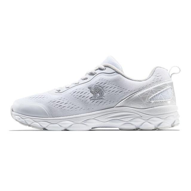 Stevvex white marathon sport sneaker, breathable mesh upper, lightweight trainer on Tampa Home & Garden Store