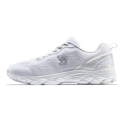 Stevvex white marathon sport sneaker, breathable mesh upper, lightweight trainer on Tampa Home & Garden Store