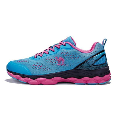 Stevvex blue mesh marathon sport sneakers with pink laces and outsole lightweight cross training on Tampa Home & Garden Store