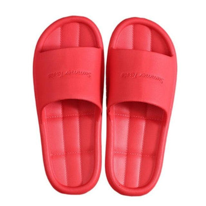 Slippers Stevvex red unisex non-slip bathroom slide sandals for shower pool and home use on Tampa Home & Garden Store