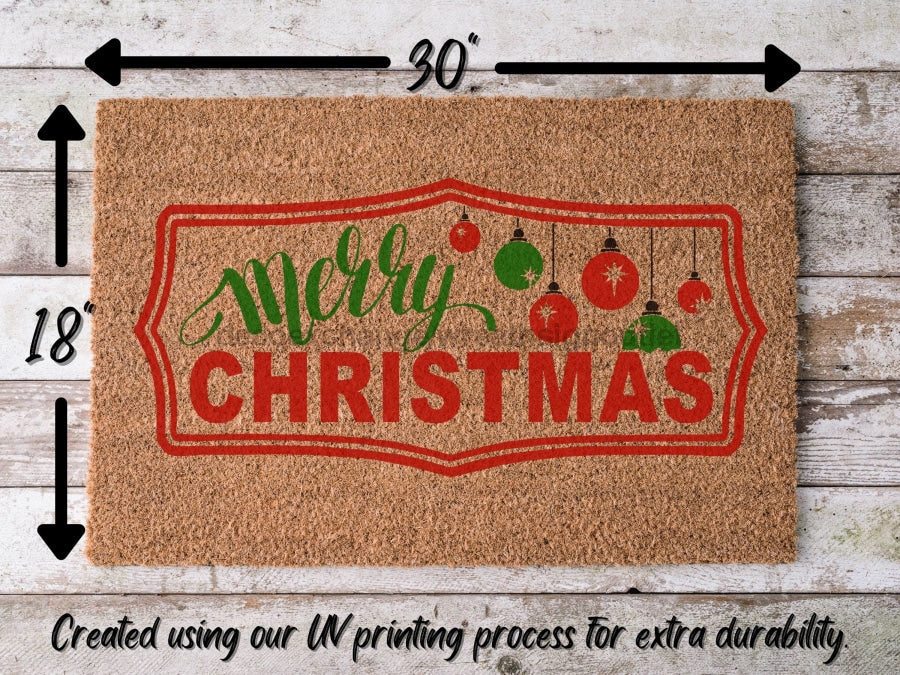 Merry Christmas Door Mat | Christmas Doormat | Winter Decoration | Welcome Mat | Holiday Doormat | Winter Decor | Christmas Gift - Tampa soil911.com