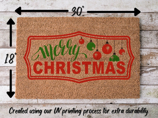 Merry Christmas Door Mat | Christmas Doormat | Winter Decoration | Welcome Mat | Holiday Doormat | Winter Decor | Christmas Gift - Tampa soil911.com