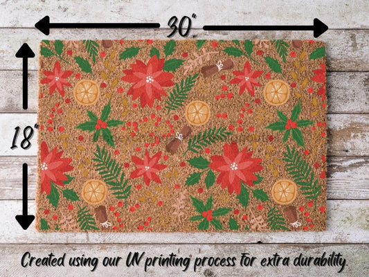 Merry Christmas Door Mat | Christmas Doormat | Winter Decoration | Welcome Mat | Holiday Doormat | Winter Decor | Christmas Gift - Tampa soil911.com