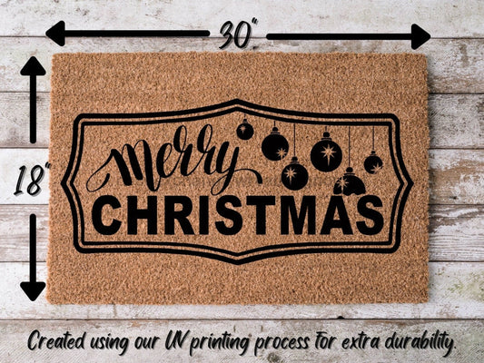 Merry Christmas Door Mat | Christmas Doormat | Winter Decoration | Welcome Mat | Holiday Doormat | Winter Decor | Christmas Gift - Tampa soil911.com