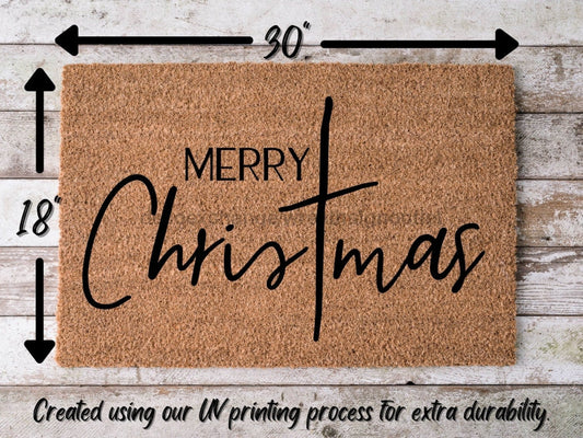 Merry Christmas Door Mat | Christmas Doormat | Winter Decoration | Welcome Mat | Holiday Doormat | Winter Decor | Christmas Gift - Tampa soil911.com