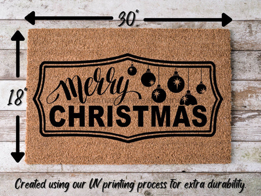 Merry Christmas Door Mat | Christmas Doormat | Winter Decoration | Welcome Mat | Holiday Doormat | Winter Decor | Christmas Gift