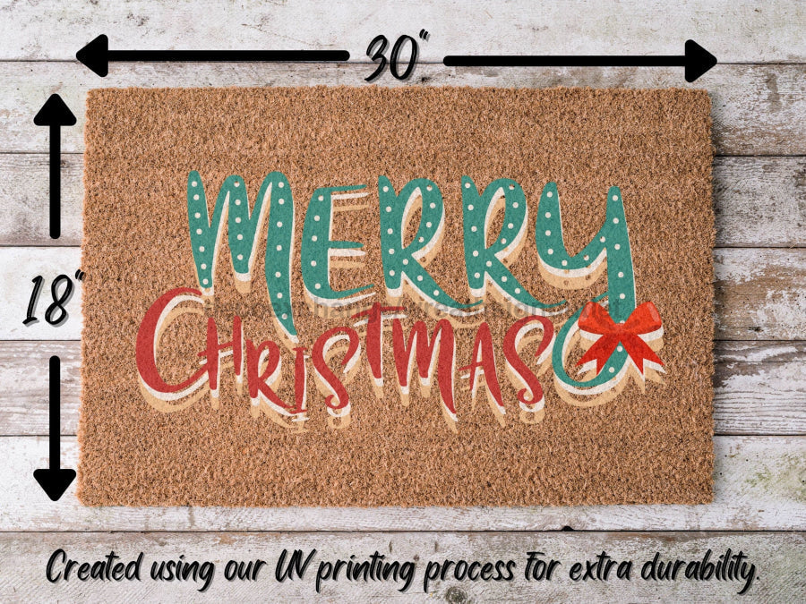 "Merry Christmas" Doormat Welcome Door Mat Christmas Door Mat