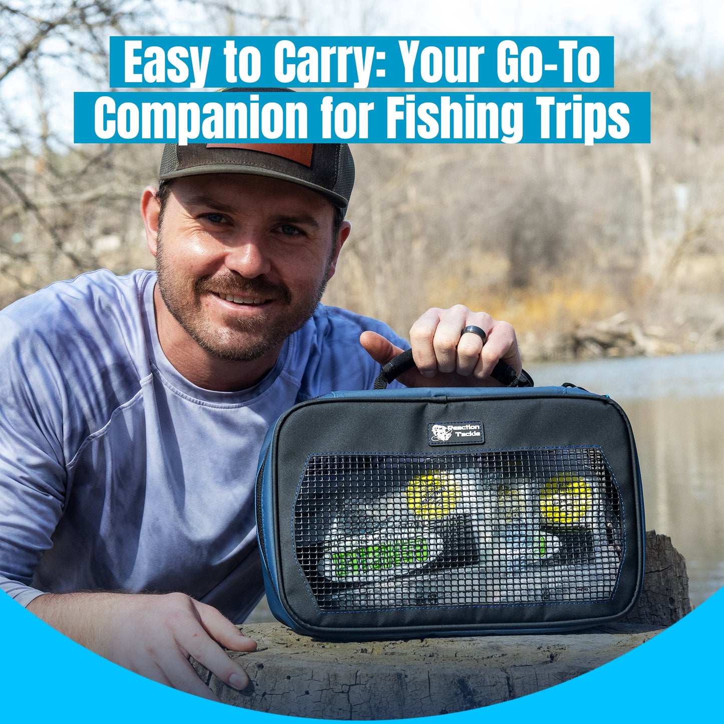 Carpeta de cebos y almacenamiento de aparejos de malla transpirable Reaction Tackle - Nuevo