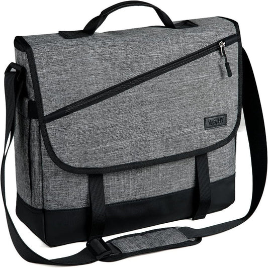 Water Resistant Laptop Messenger Bag 17 Inch Work Shoulder Bag - Tampa Home & Garden Store