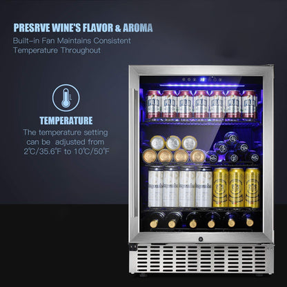 15 Inch Built In Mini Fridge Beverage Refrigerator
