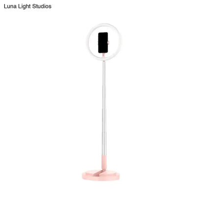 Decorbites LED makeup lamp with phone holder, pink base ring light stand for bedroom on Tampa Home & Garden Store