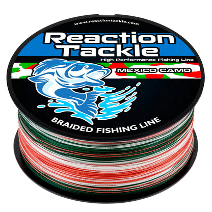 Línea de pesca trenzada Reaction Tackle - Camuflaje mexicano - NUEVA