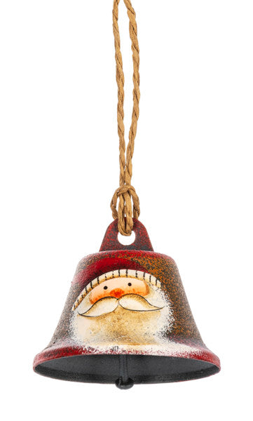 Adorno de campana con icono navideño - Papá Noel