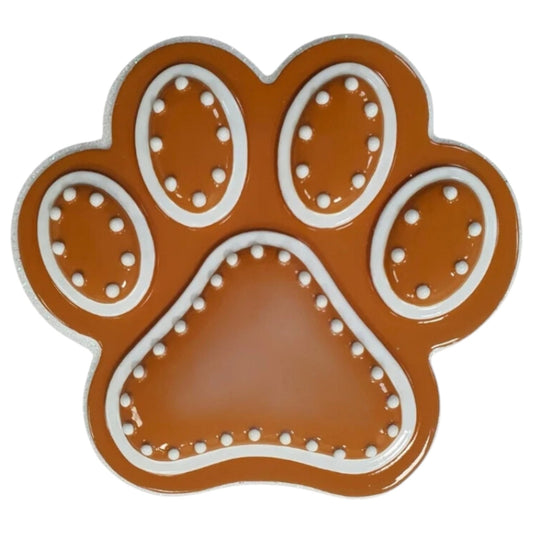 Gingerbread Paw Print Ornament - Tampa Home & Garden Store