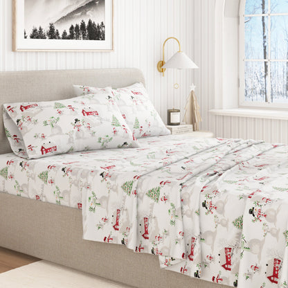 Classic Turkish Cotton Flannel Sheet and Pillow