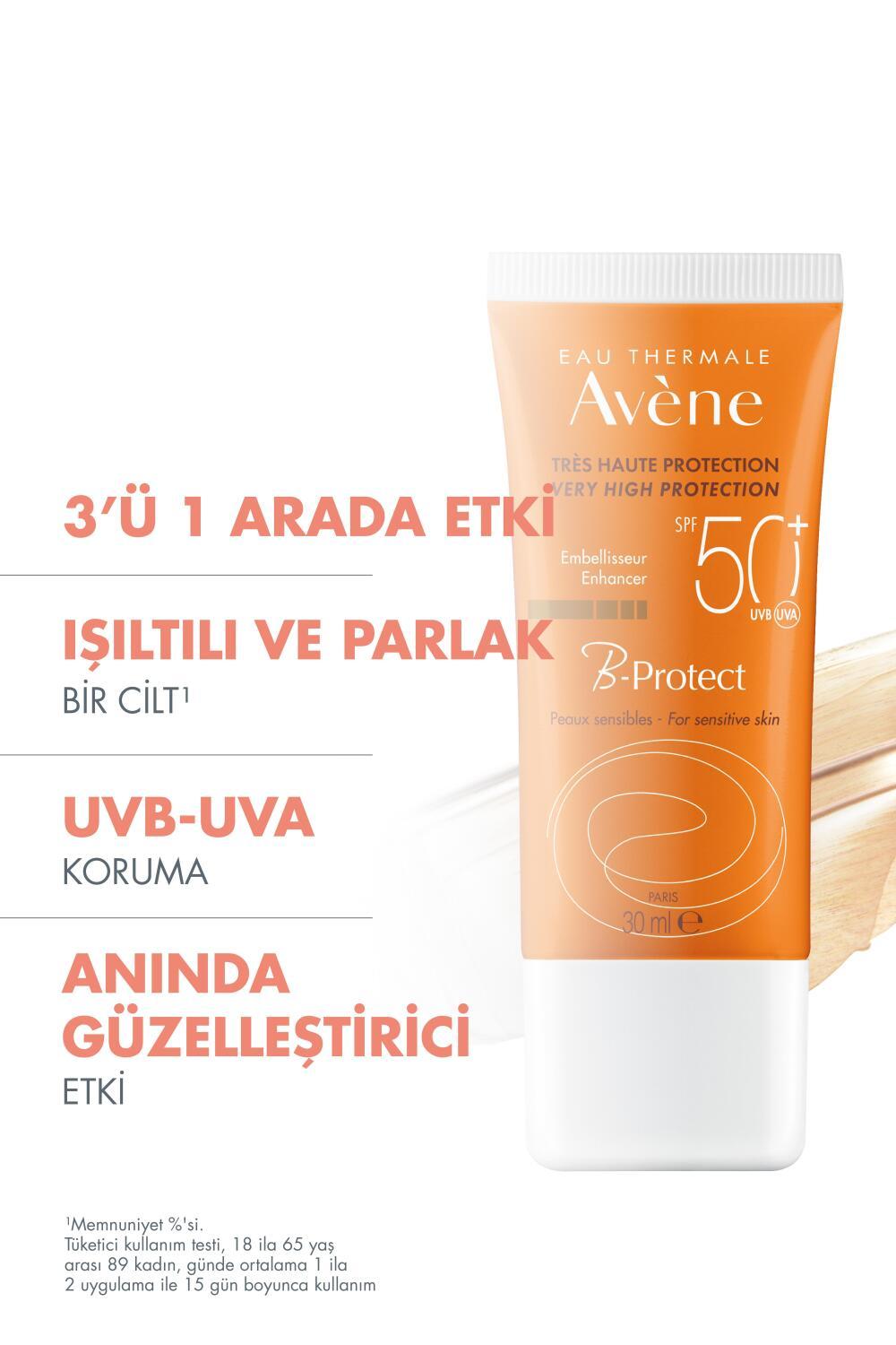 Avene B-Protect SPF50+ sunscreen in orange tube for sensitive skin, non-greasy, antioxidant-rich on Tampa Home & Garden Store