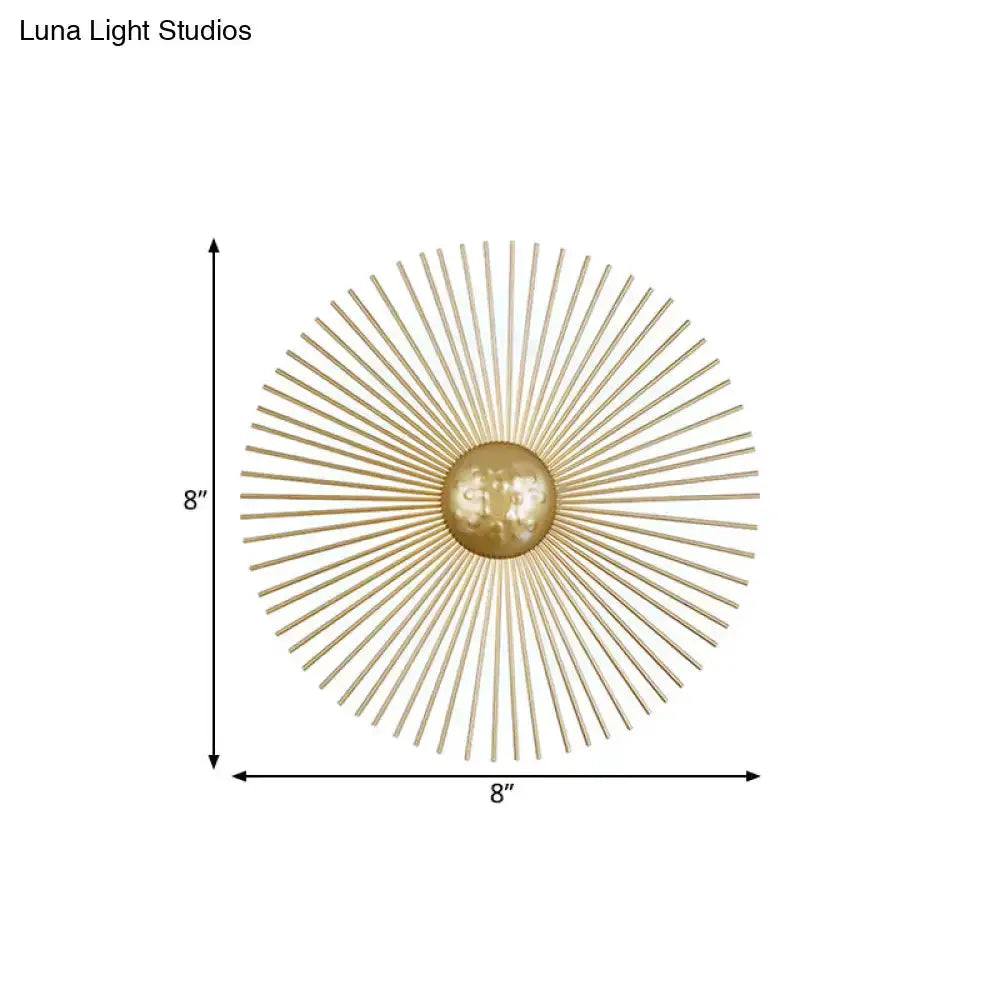 Mid century brass sunburst sconce wall light 8in diameter, Decorbites on Tampa Home & Garden Store