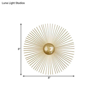 Mid century brass sunburst sconce wall light 8in diameter, Decorbites on Tampa Home & Garden Store