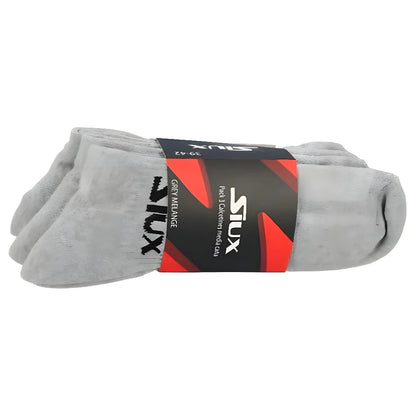 Socks 3x Medium Height gray Siux USA in packaging with red label on Tampa Home & Garden Store
