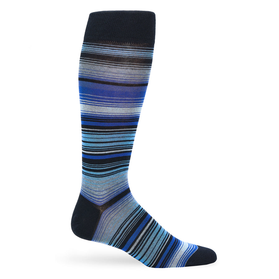 The Miller Dress Socks and Blue Stripe Pattern