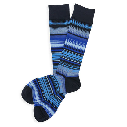 The Miller Dress Socks and Blue Stripe Pattern