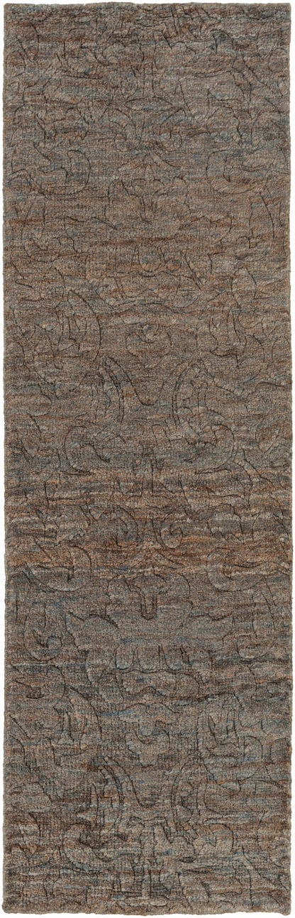 Millport Jute Rug by Boutique Rugs, brown textured jute with subtle blue-gray tones on Tampa Home & Garden Store