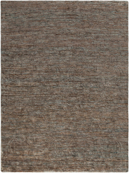 Millport Jute Rug earthy brown with blue-gray highlights and textured loop pattern Boutique Rugs on Tampa Home & Garden Store
