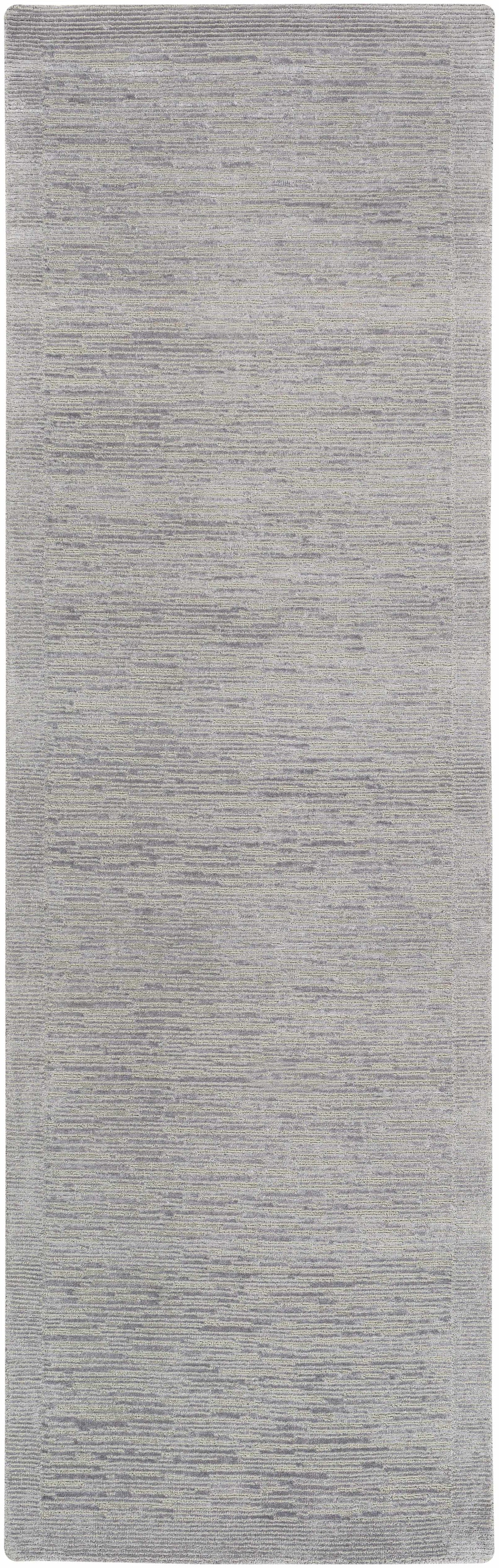 Mardi Silver Premium Wool&Silk Area Rug gray-toned textured pattern Boutique Rugs on Tampa Home & Garden Store