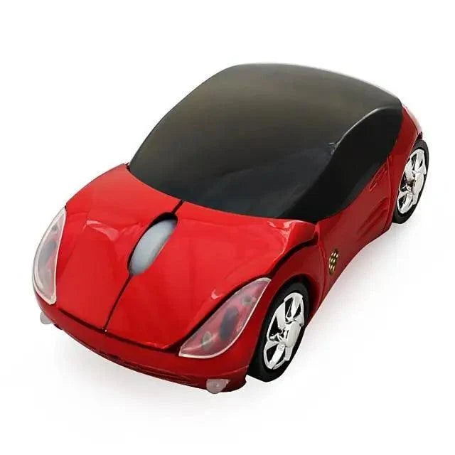 Mini red sport car shape wireless mouse by Stevvex with 1600 DPI USB receiver on Tampa Home & Garden Store
