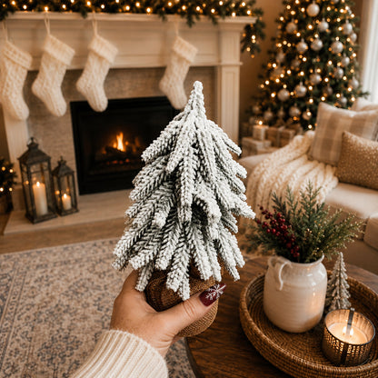 Sapins de Noël enneigés NOUVEAU